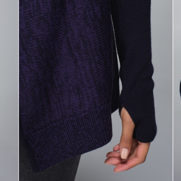 lululemon athletica wrap It Up Sweater Deep Purple Cardigan - Picture 3 of 15